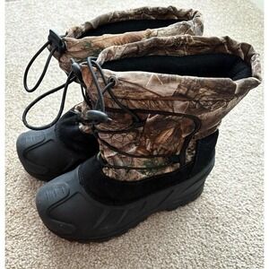 Real Tree Camouflage Snow Boots Size 3 Adventure Outdoor
